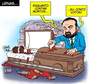 Charge por Clovis Lima